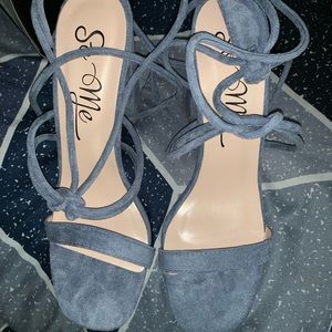 Fashion Nova Baby Blue Heels